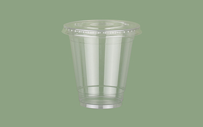 12oz透明杯子带盖子